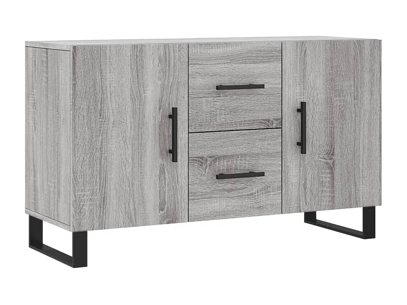 Buffet sonoma gris 100x36x60 bois d'ingénierie