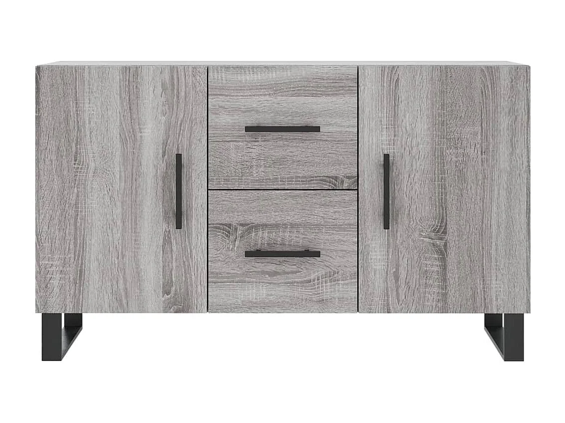 Buffet sonoma gris 100x36x60 bois d'ingénierie