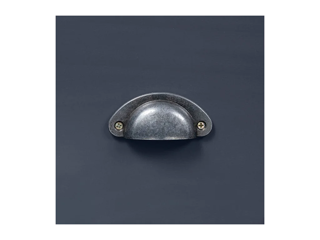 Buffet Hill Range Gris 125x40x80 Bois de pin solide