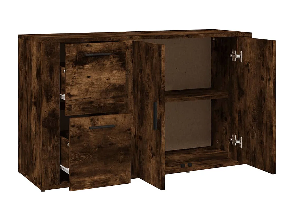 Buffet Chêne fumé 100x33x59,5 Bois d'ingénierie