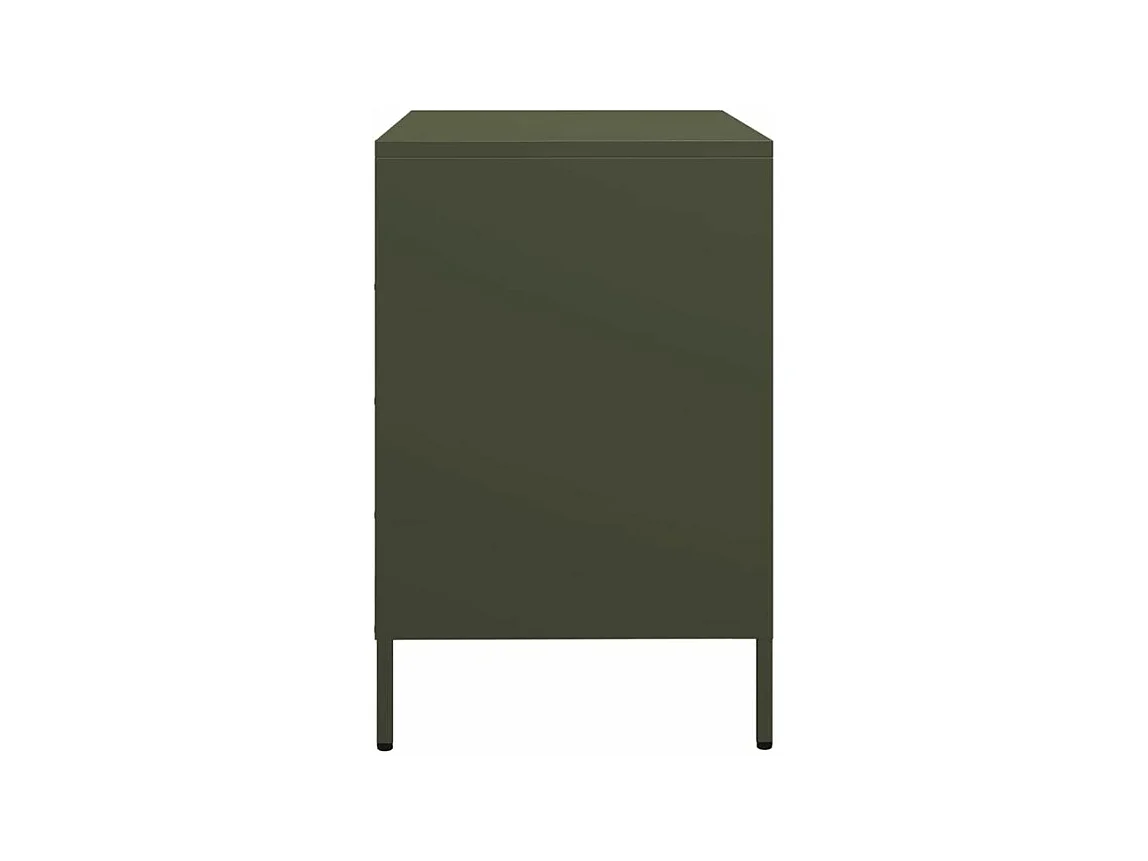 Buffet vert olive 68x39x58,5 acier laminé à froid