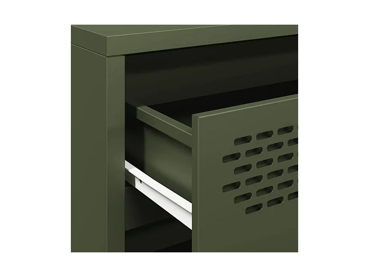 Buffet vert olive 68x39x58,5 acier laminé à froid