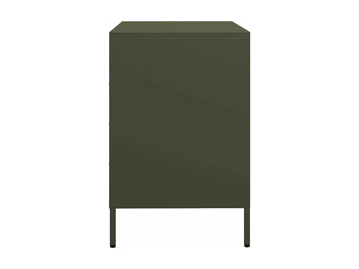 Buffet vert olive 68x39x58,5 acier laminé à froid