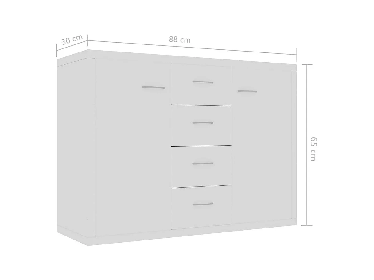 Buffet Blanc 88x30x65