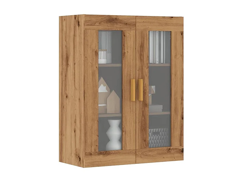Armoire murale suspendue chêne artisanal 69,5x34x90