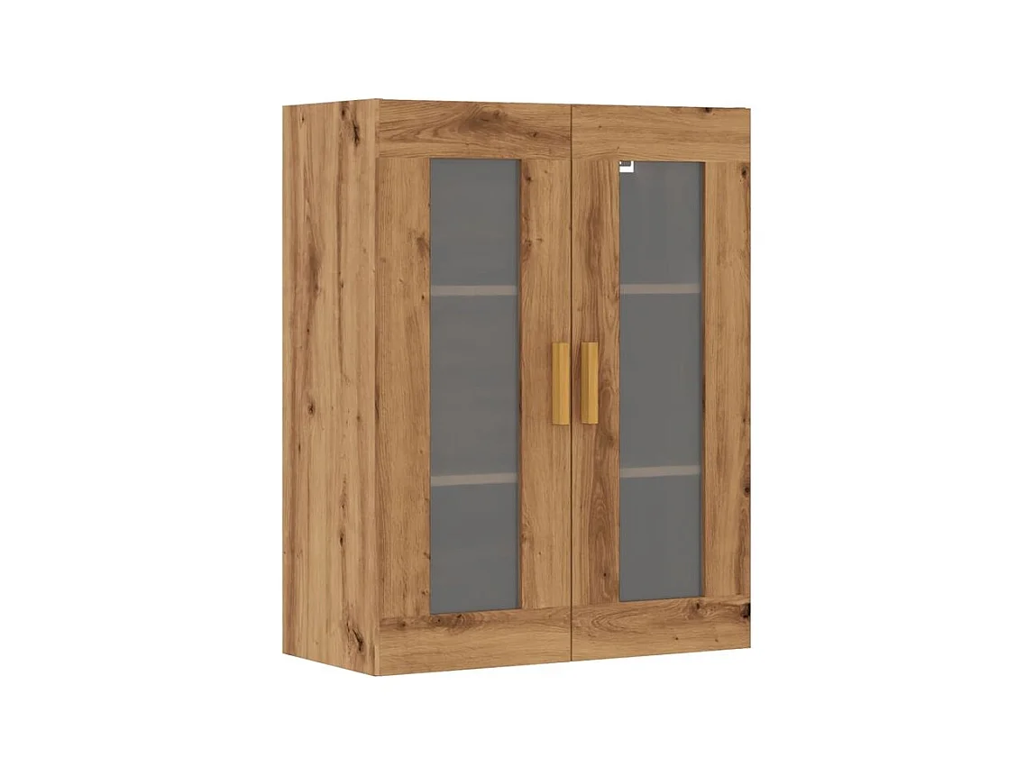 Armoire murale suspendue chêne artisanal 69,5x34x90