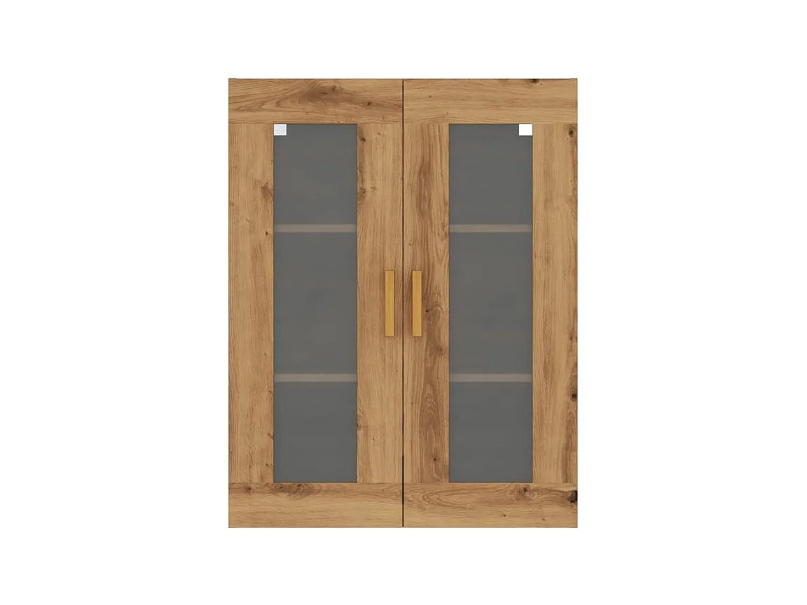 Armoire murale suspendue chêne artisanal 69,5x34x90