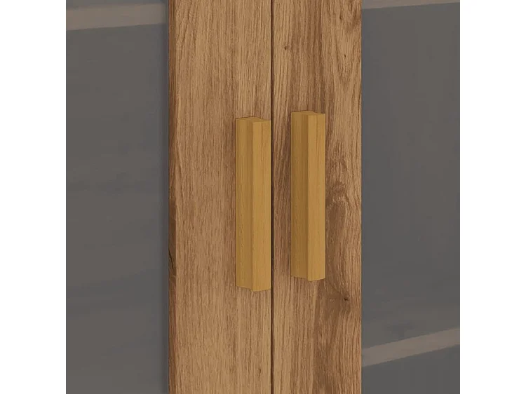 Armoire murale suspendue chêne artisanal 69,5x34x90