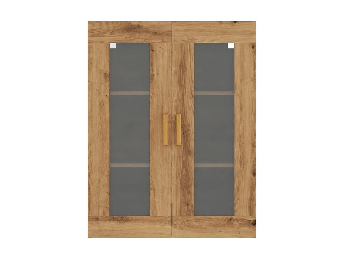 Armoire murale suspendue chêne artisanal 69,5x34x90