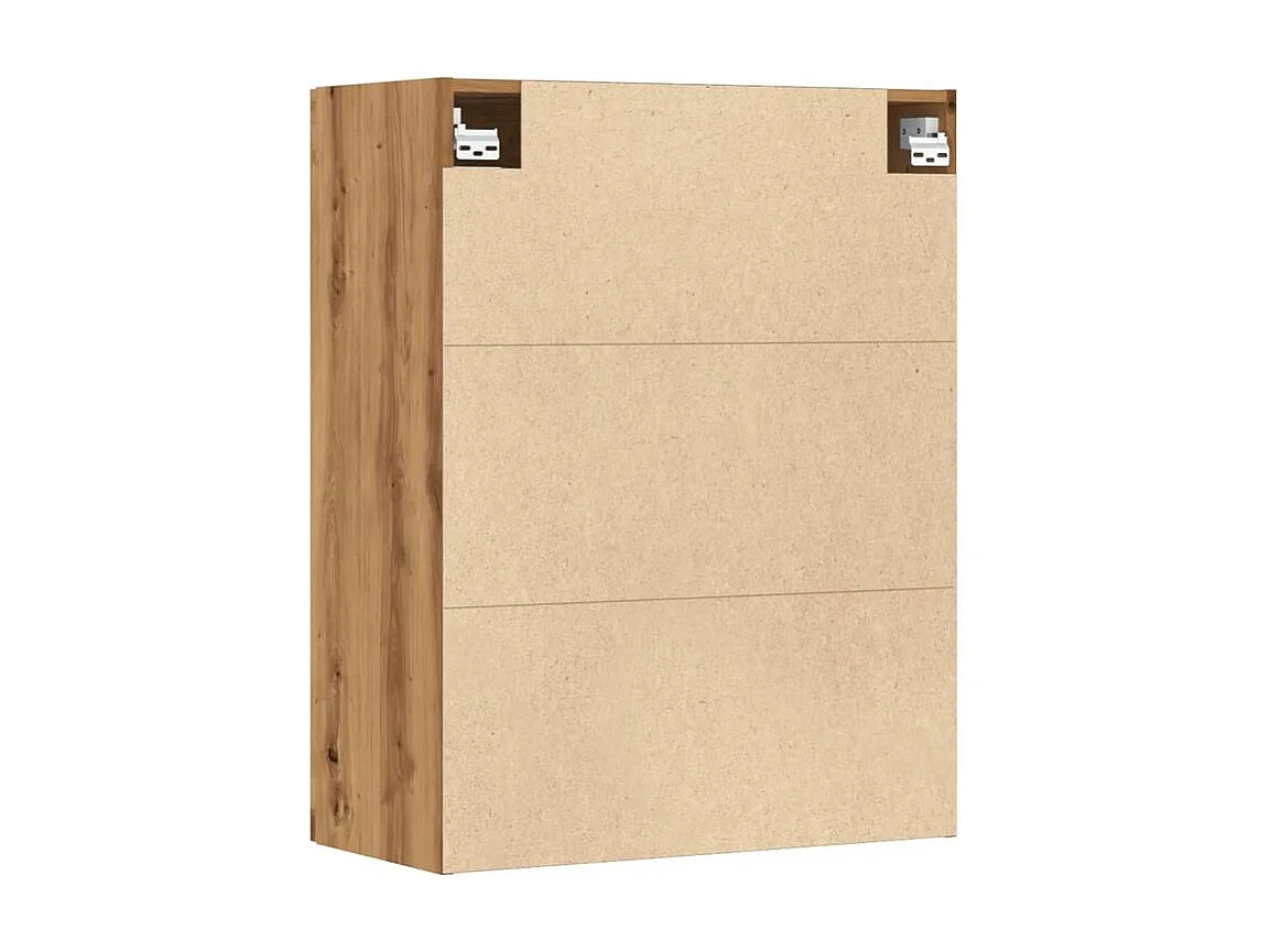 Armoire murale suspendue chêne artisanal 69,5x34x90