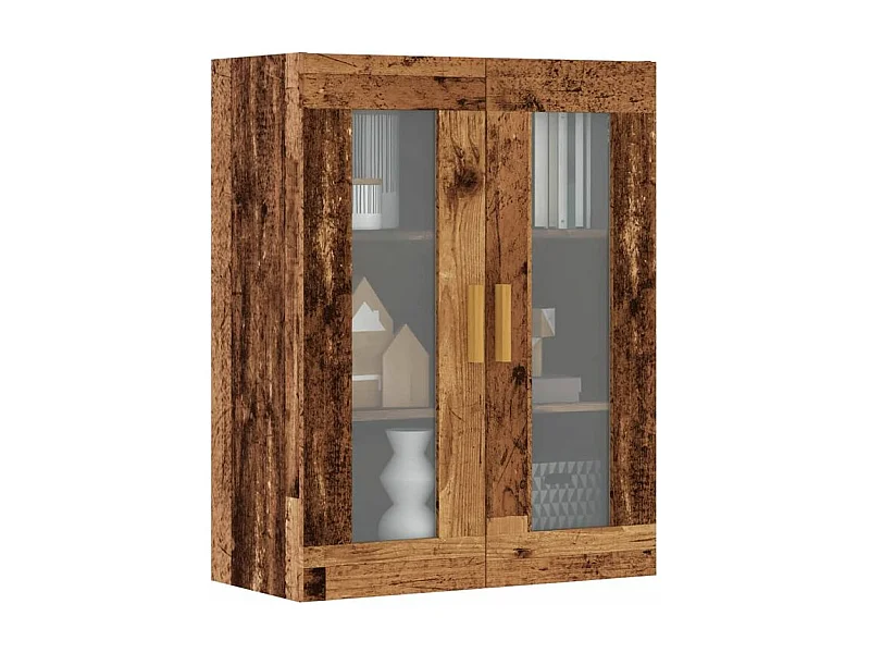 Armoire murale suspendue vieux bois 69,5x34x90