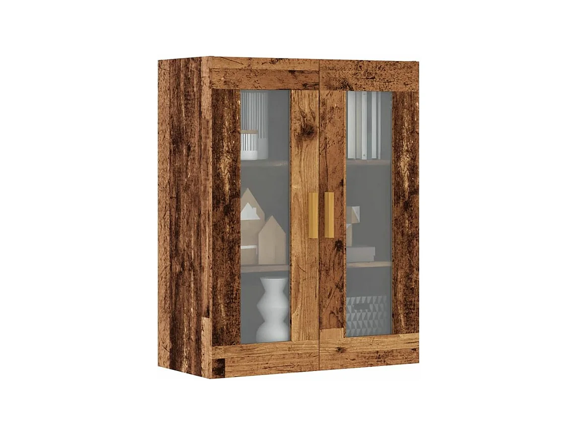 Armoire murale suspendue vieux bois 69,5x34x90