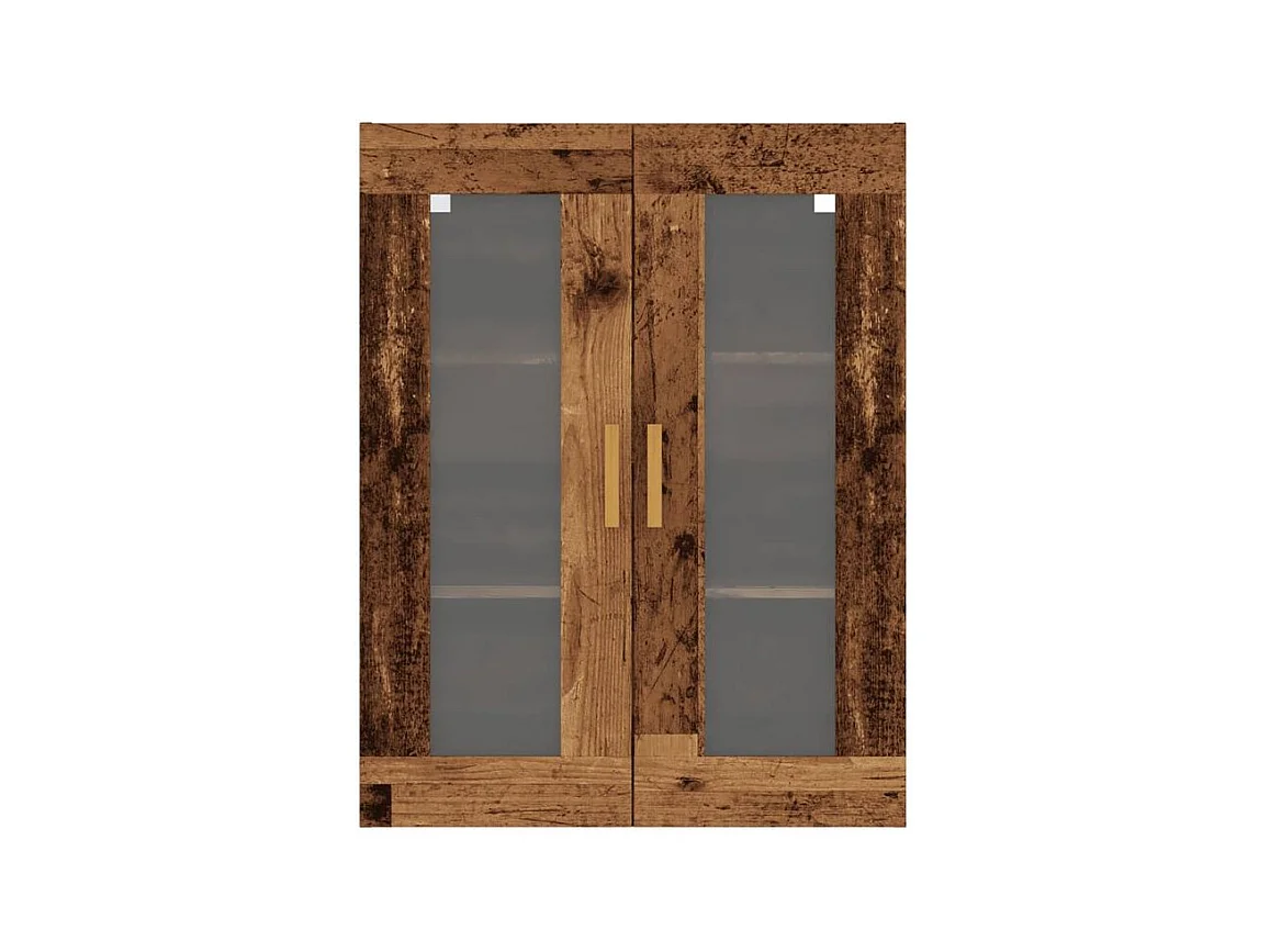 Armoire murale suspendue vieux bois 69,5x34x90