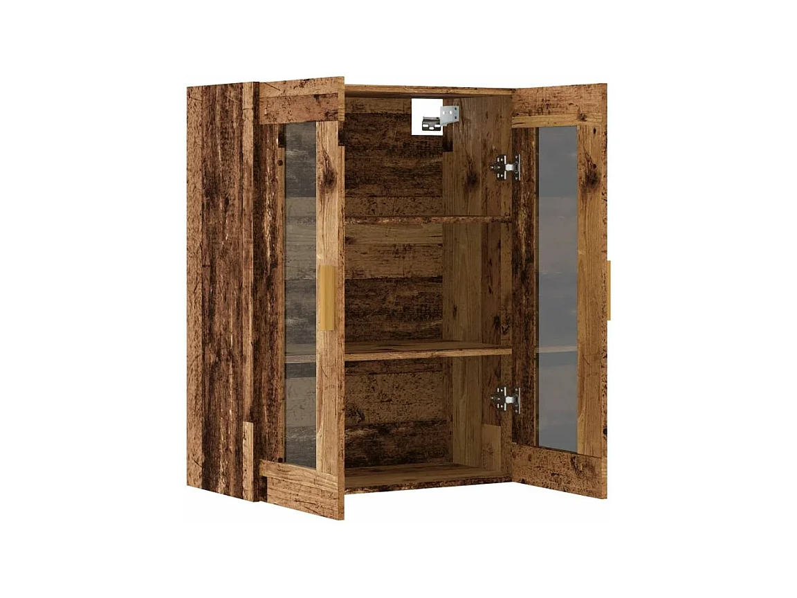 Armoire murale suspendue vieux bois 69,5x34x90