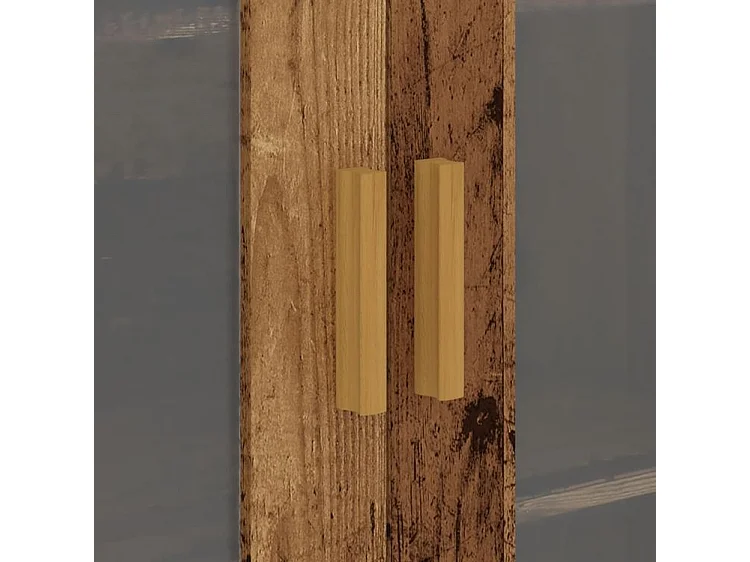 Armoire murale suspendue vieux bois 69,5x34x90