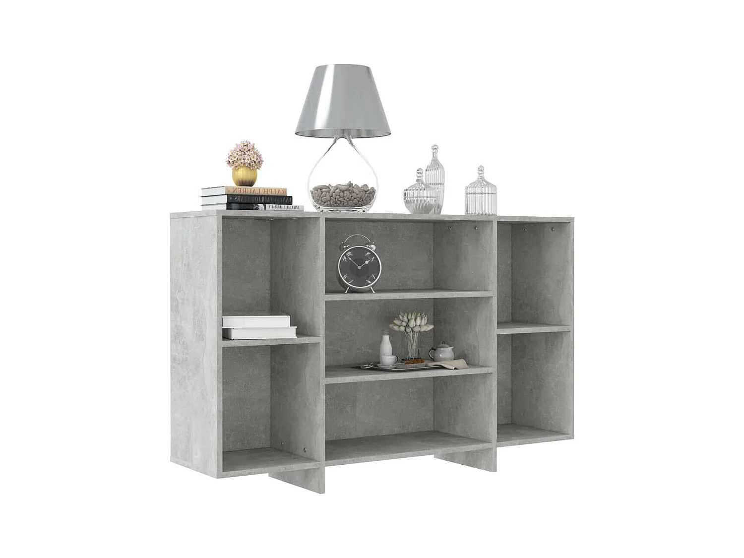 Buffet Gris béton 120x30x75