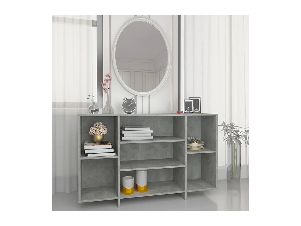 Buffet Gris béton 120x30x75