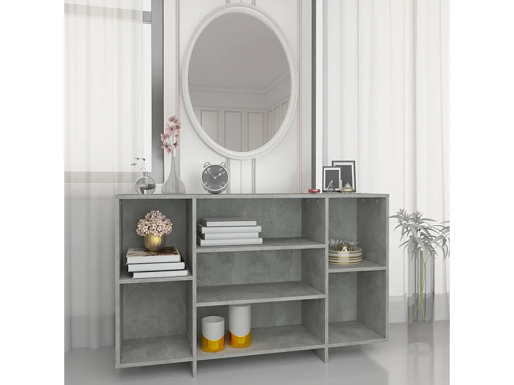 Buffet Gris béton 120x30x75