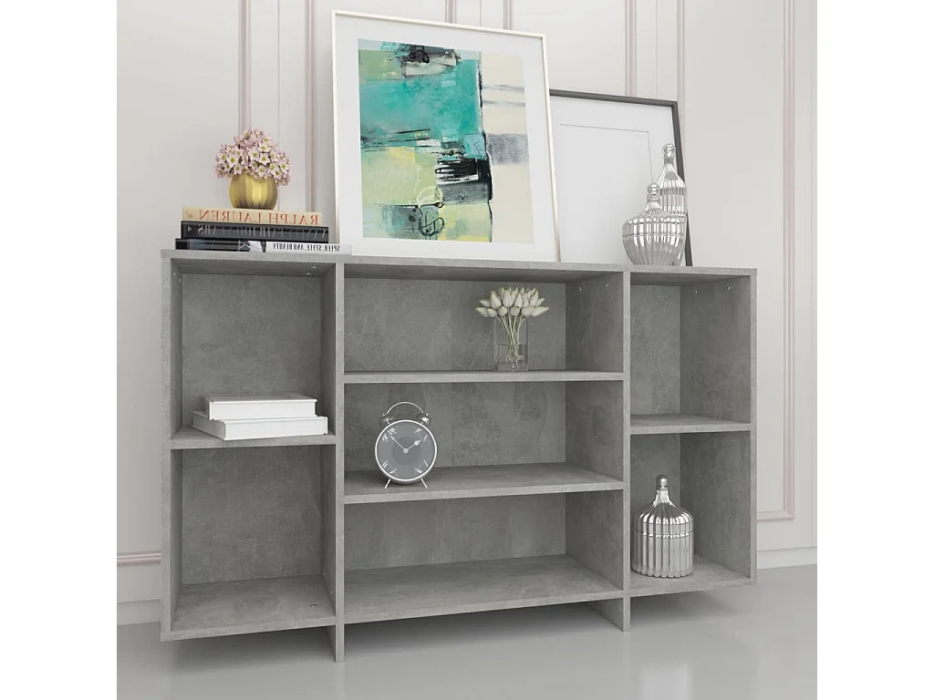 Buffet Gris béton 120x30x75