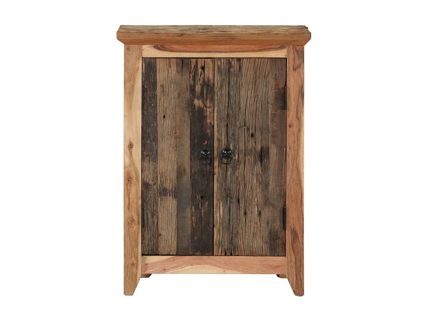 Buffet 55x33x75 bois massif d'acacia et bois de récupération