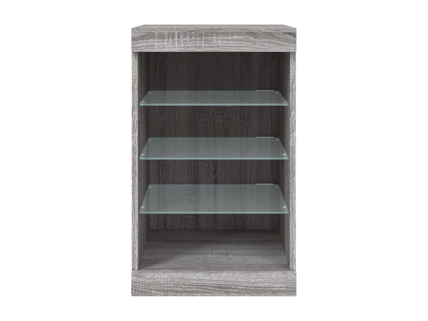 Buffet avec lumières LED sonoma gris 41x37x67