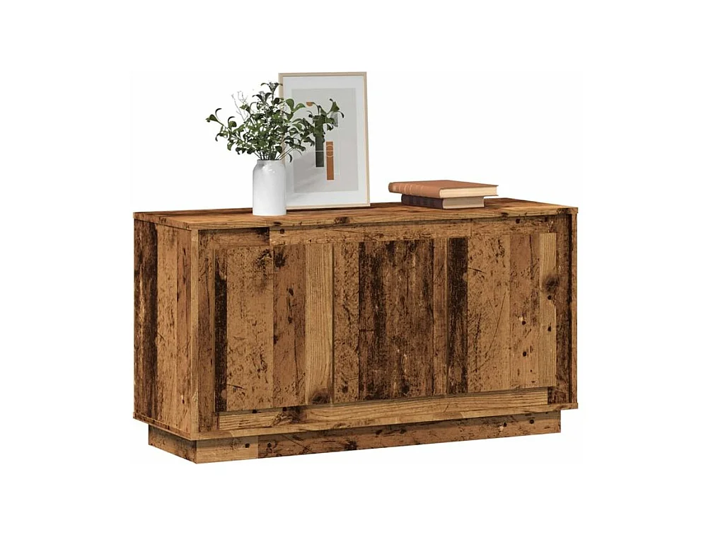 Buffet vieux bois 102x35x55 bois d'ingénierie