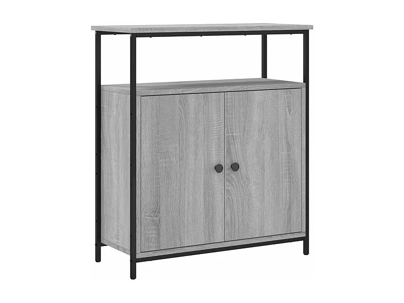 Buffet sonoma gris 70x30x80 bois d'ingénierie