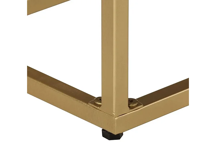 Buffet noir et doré 110x30x75 bois massif de manguier