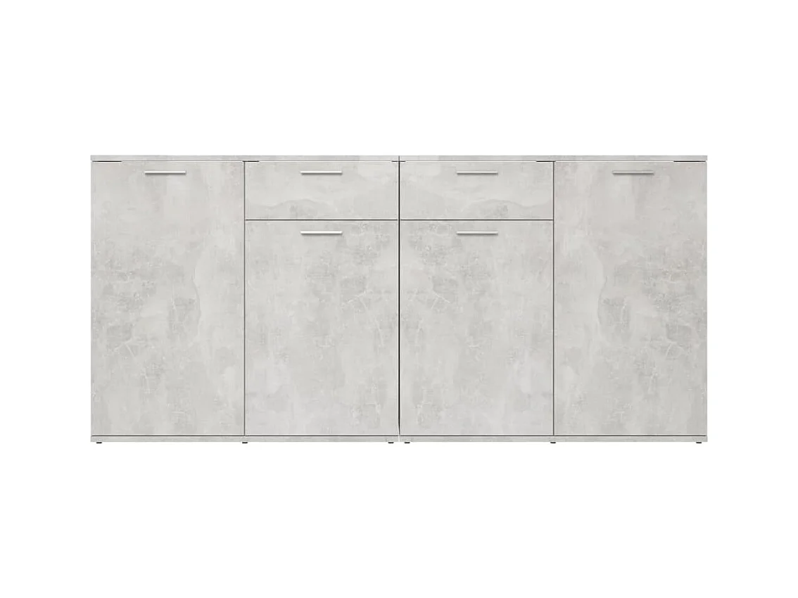 Buffet Gris béton 160x36x75