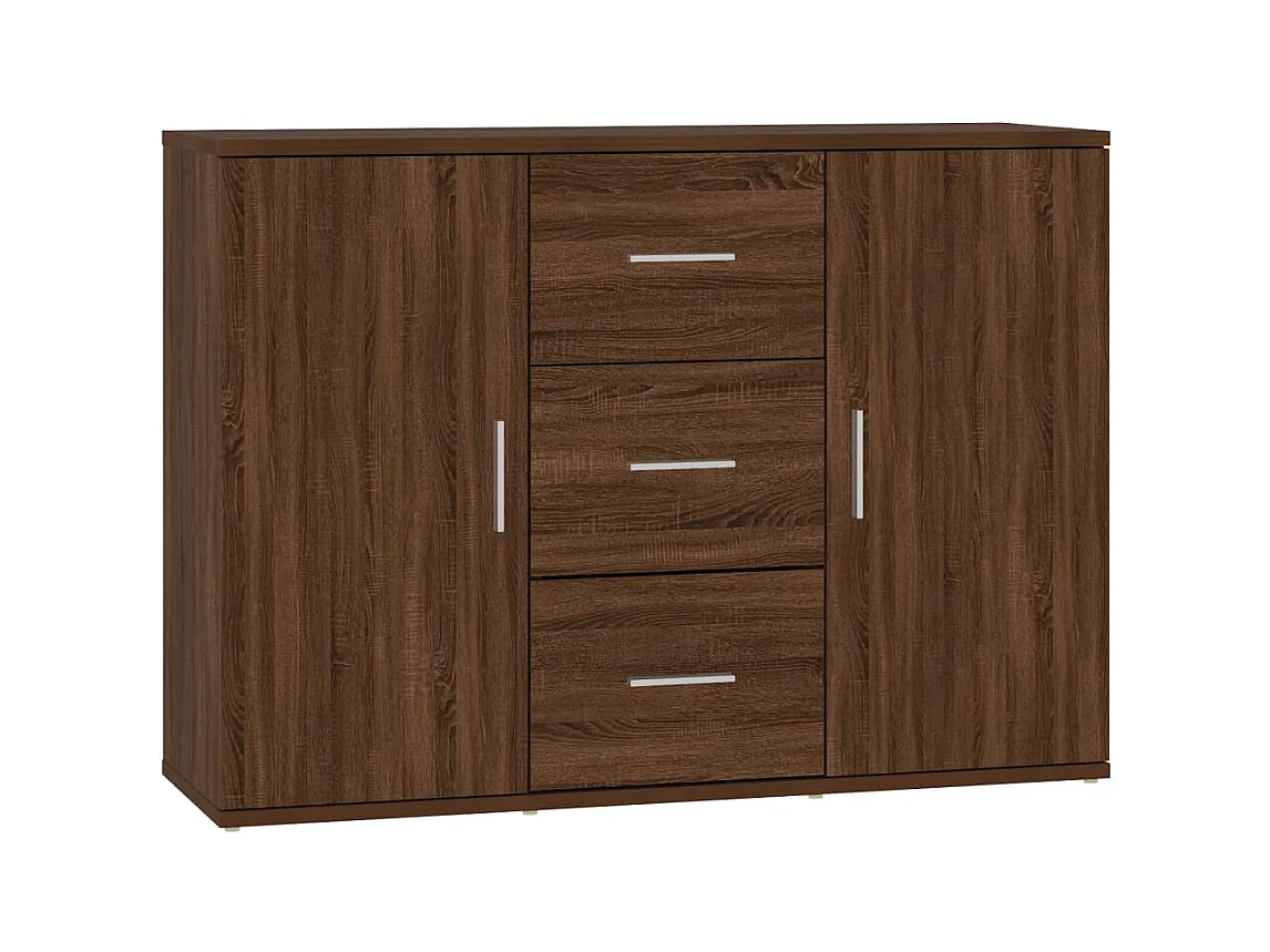 Buffet Chêne marron 91x29,5x65 Bois d'ingénierie