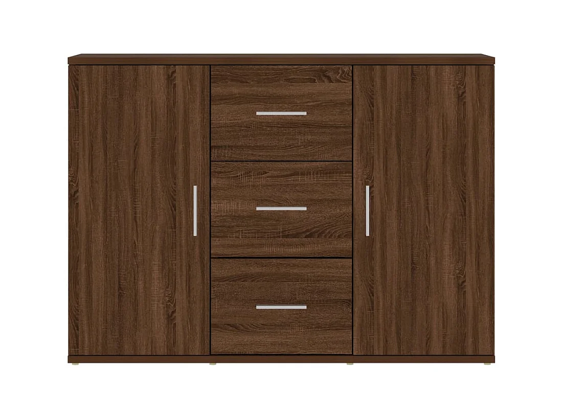 Buffet Chêne marron 91x29,5x65 Bois d'ingénierie