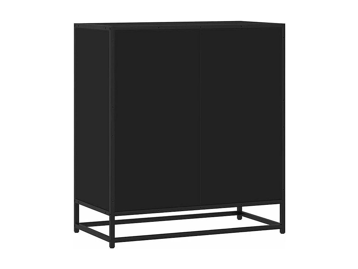 Buffet noir 68x35x76 bois d'ingénierie