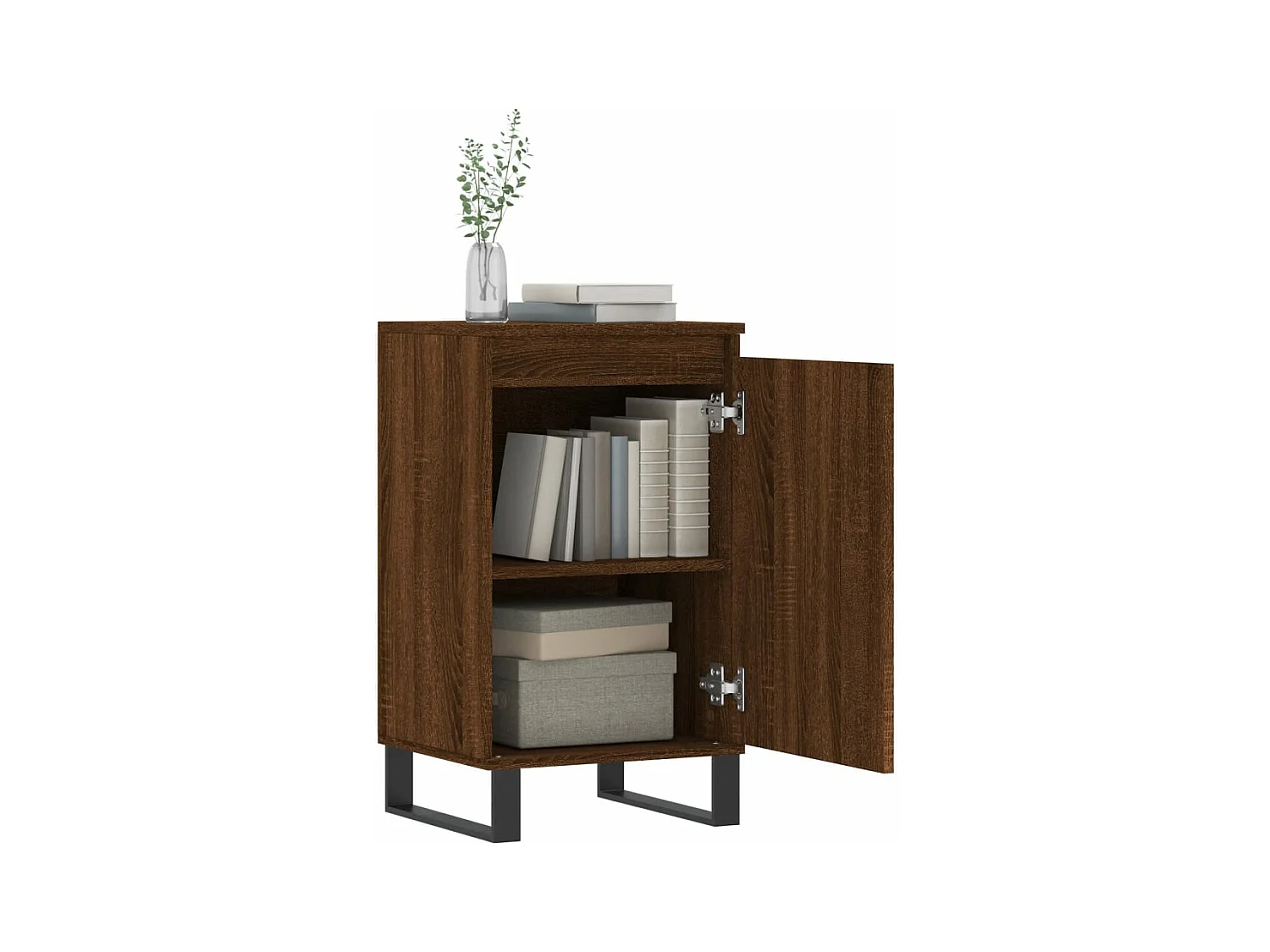 Buffets 2 pcs chêne marron 40x35x70 bois d'ingénierie