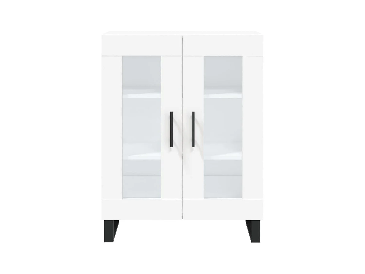 Buffet blanc 69,5x34x90 bois d'ingénierie