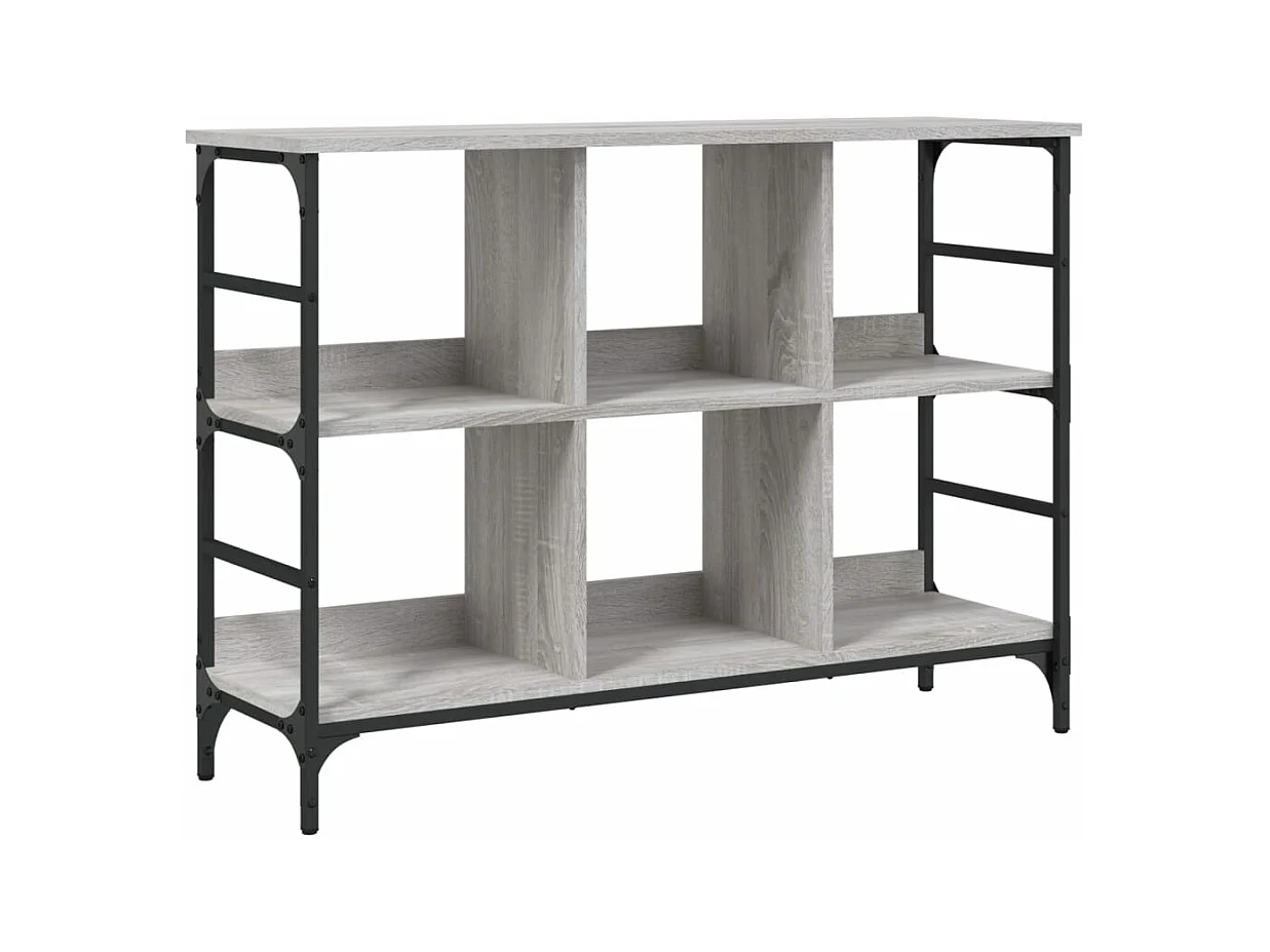 Buffet sonoma gris 102x32x73,5 bois d'ingénierie