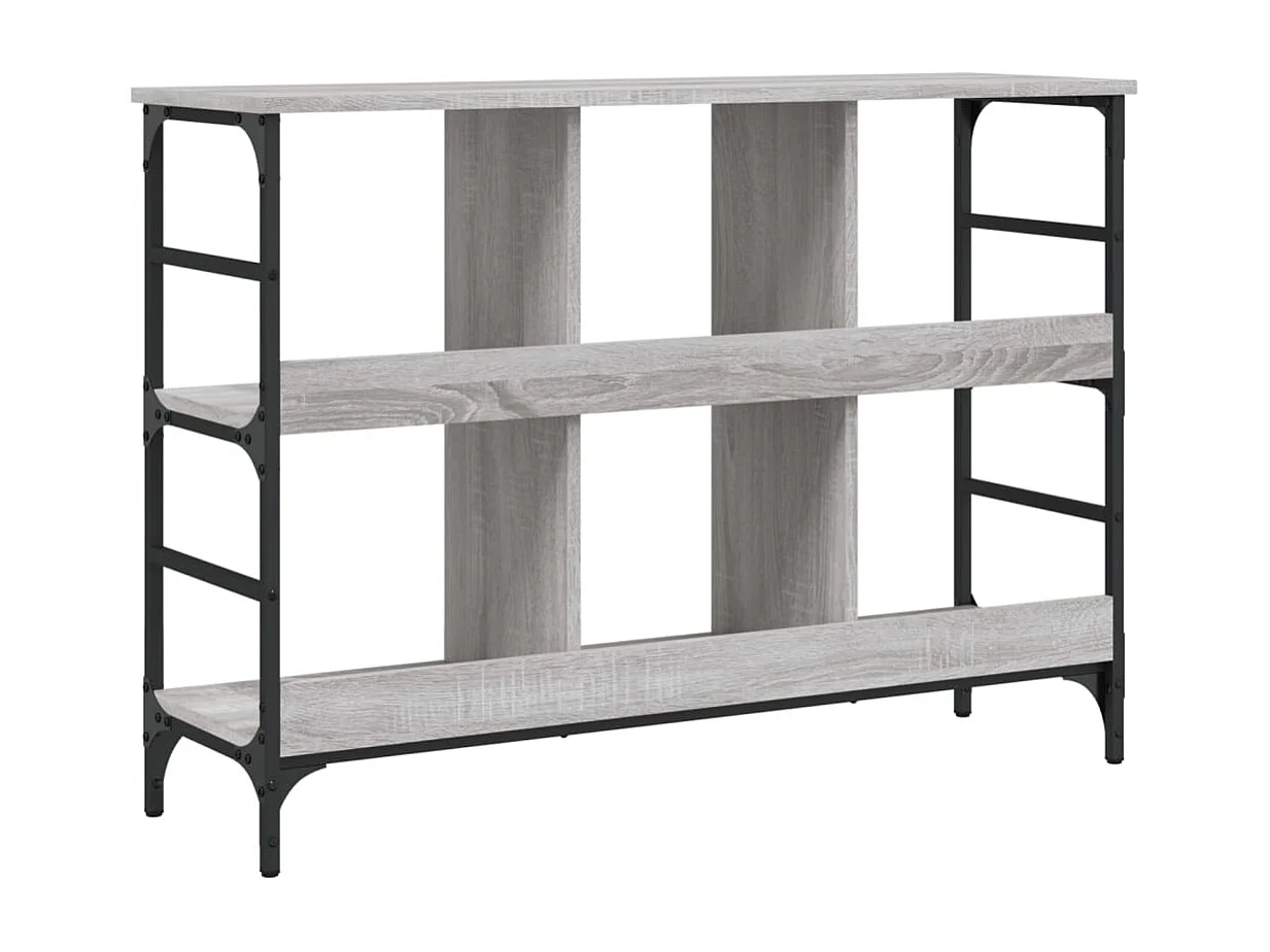 Buffet sonoma gris 102x32x73,5 bois d'ingénierie