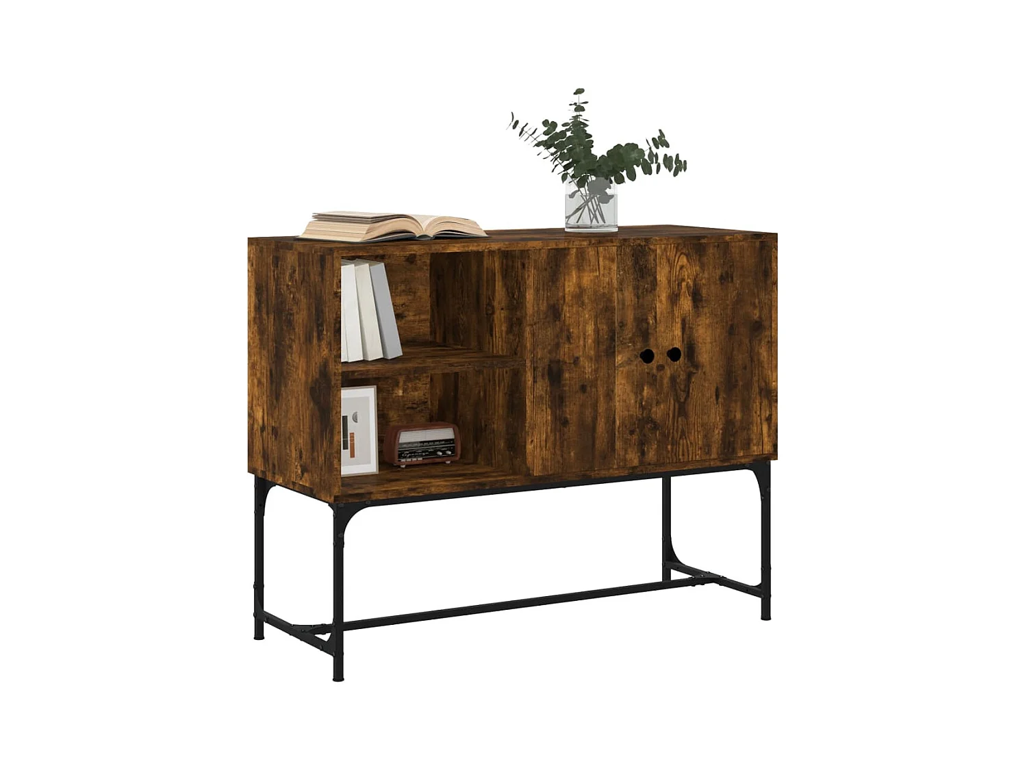 Buffet chêne fumé 100x40x79,5 bois d'ingénierie