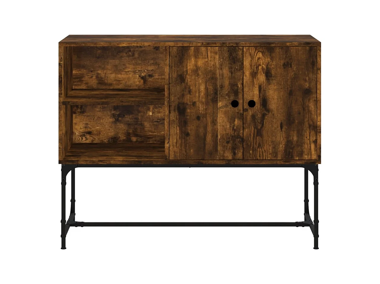 Buffet chêne fumé 100x40x79,5 bois d'ingénierie