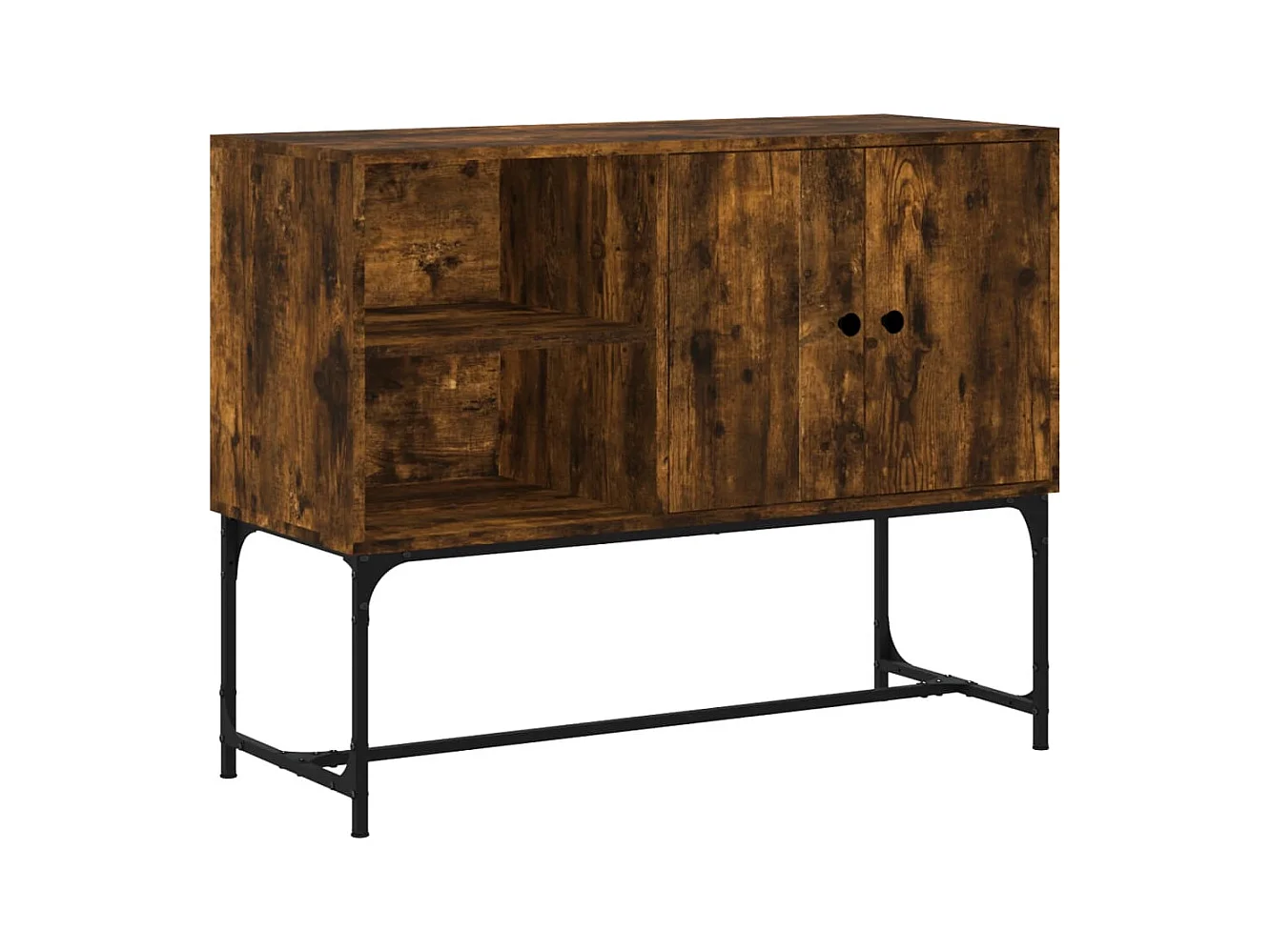 Buffet chêne fumé 100x40x79,5 bois d'ingénierie