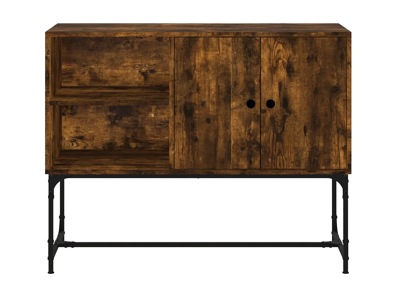 Buffet chêne fumé 100x40x79,5 bois d'ingénierie