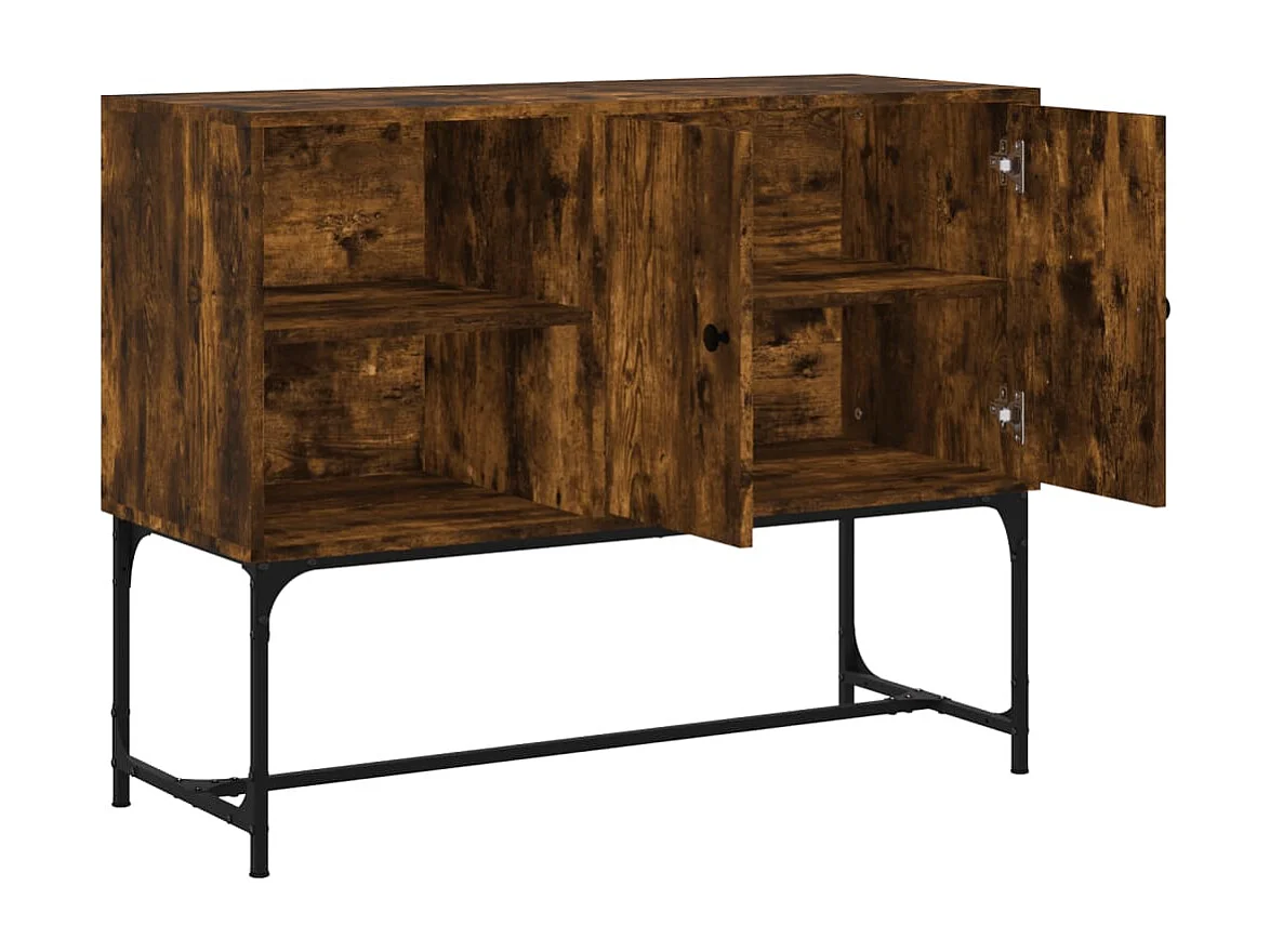 Buffet chêne fumé 100x40x79,5 bois d'ingénierie