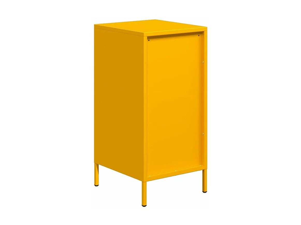 Buffet jaune moutarde 35x39x73,5 acier laminé à froid