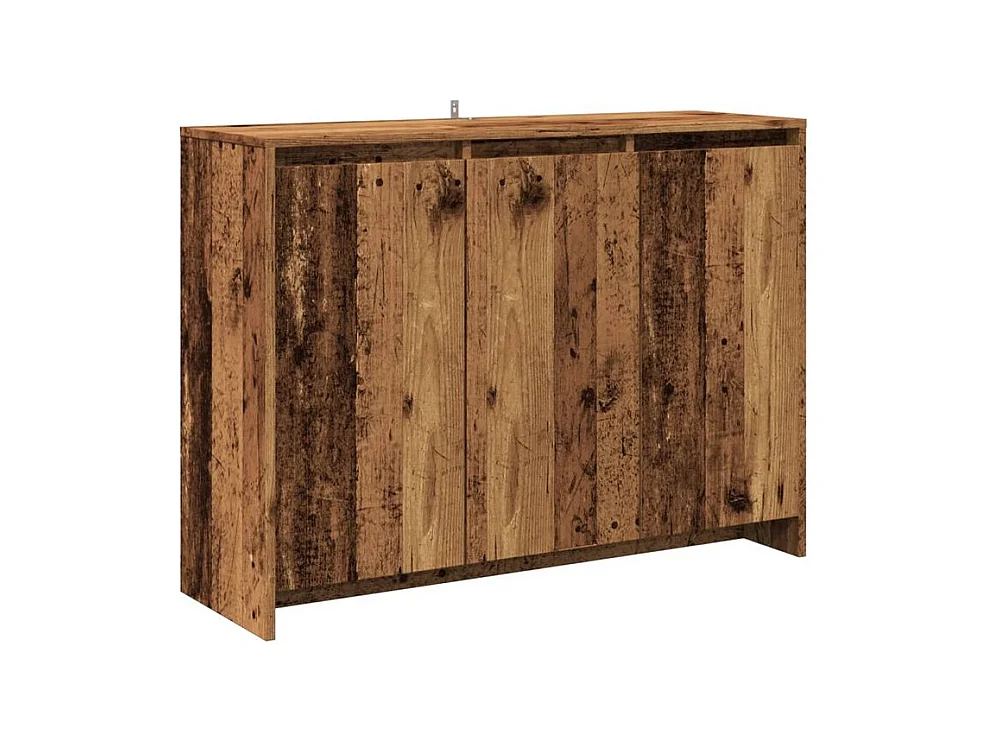 Petit buffet 3 portes 102cm – Modèle Kaola-Couleur Marron noisette