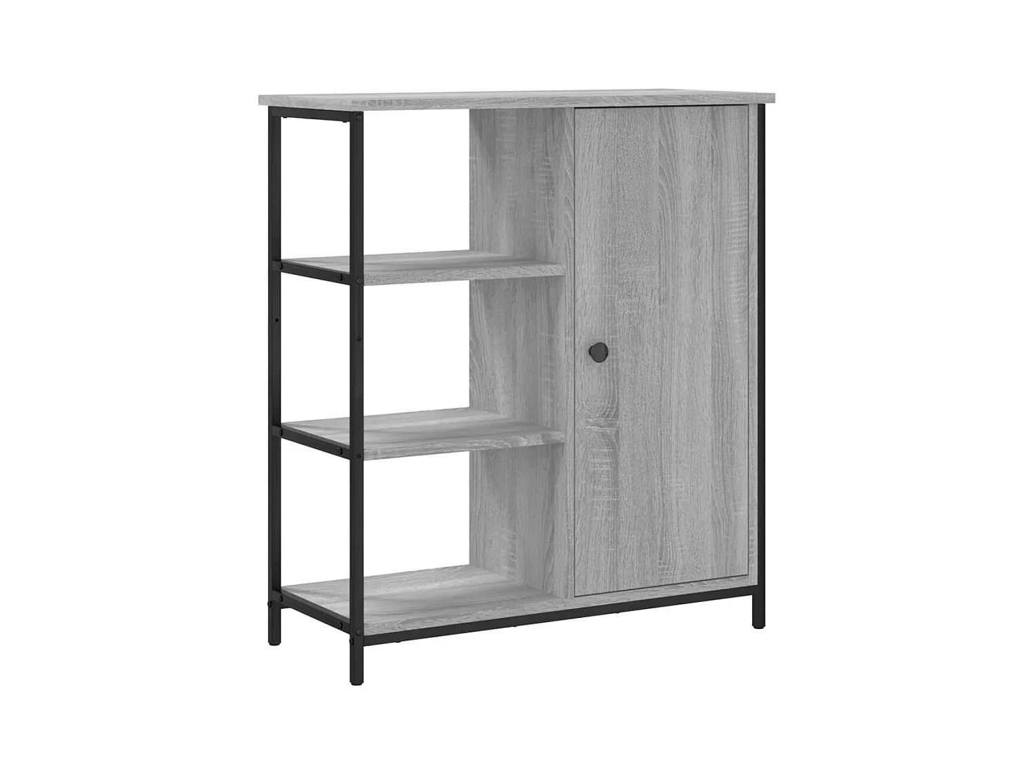 Buffet sonoma gris 70x30x80 bois d'ingénierie
