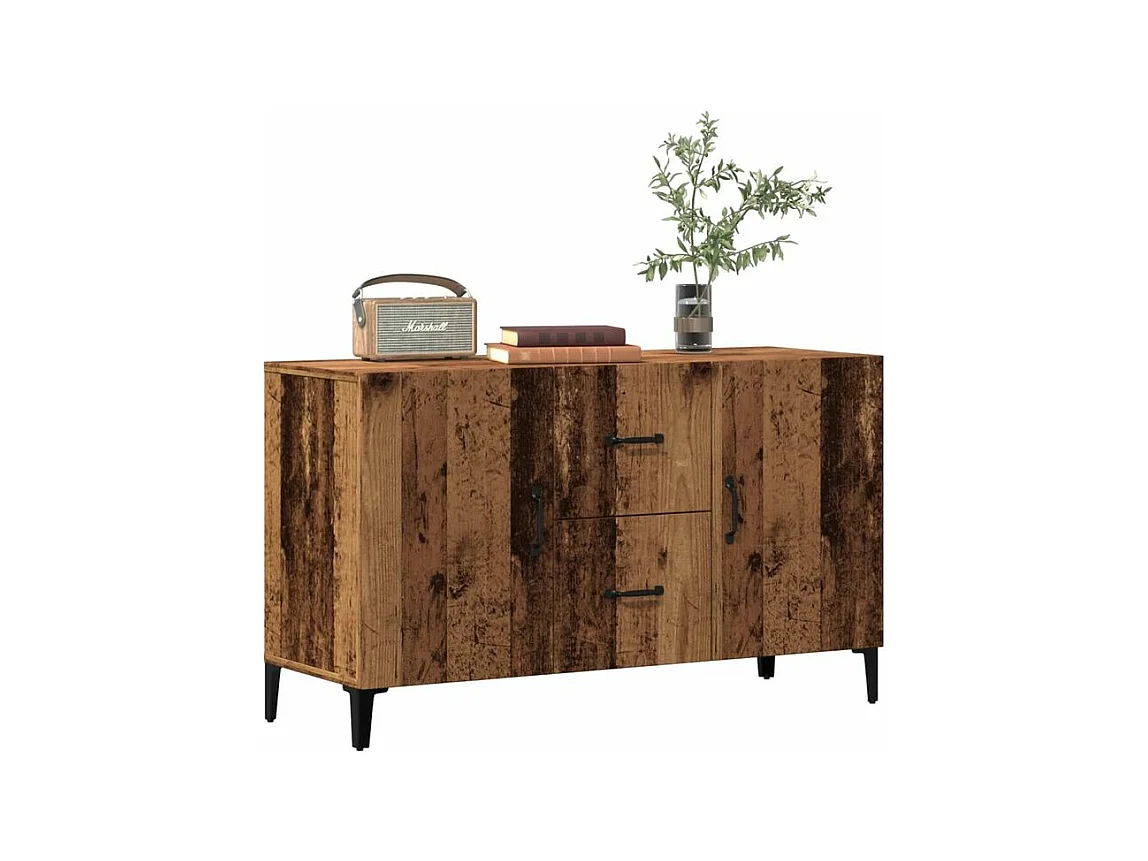 Buffet vieux bois 100x36x60 bois d'ingénierie