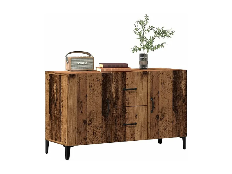 Buffet vieux bois 100x36x60 bois d'ingénierie