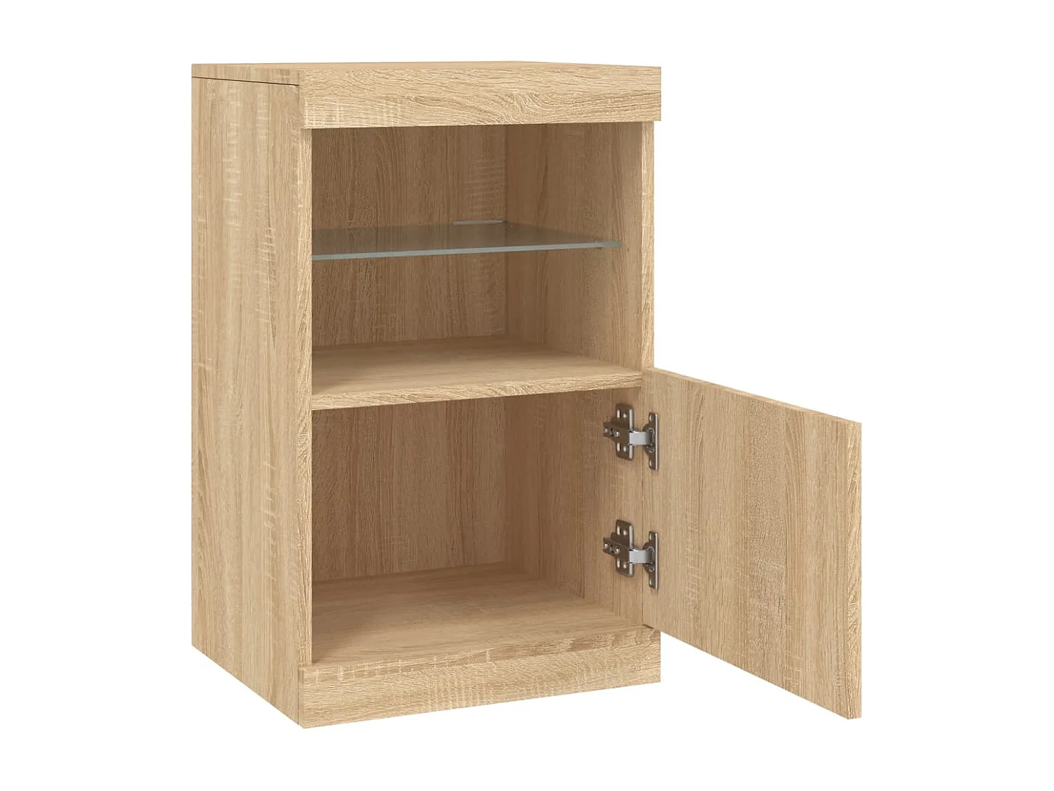 Buffet avec lumières LED chêne sonoma 41x37x67