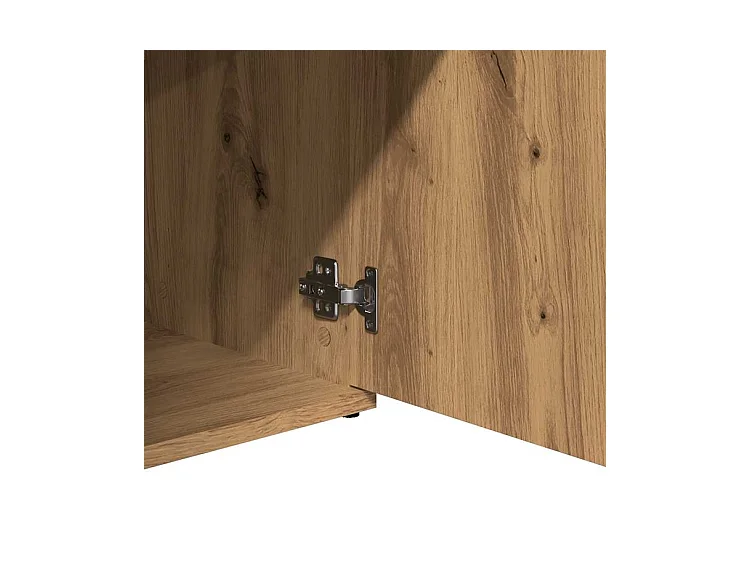 Buffet chêne artisanal 91x29,5x75 bois d'ingénierie