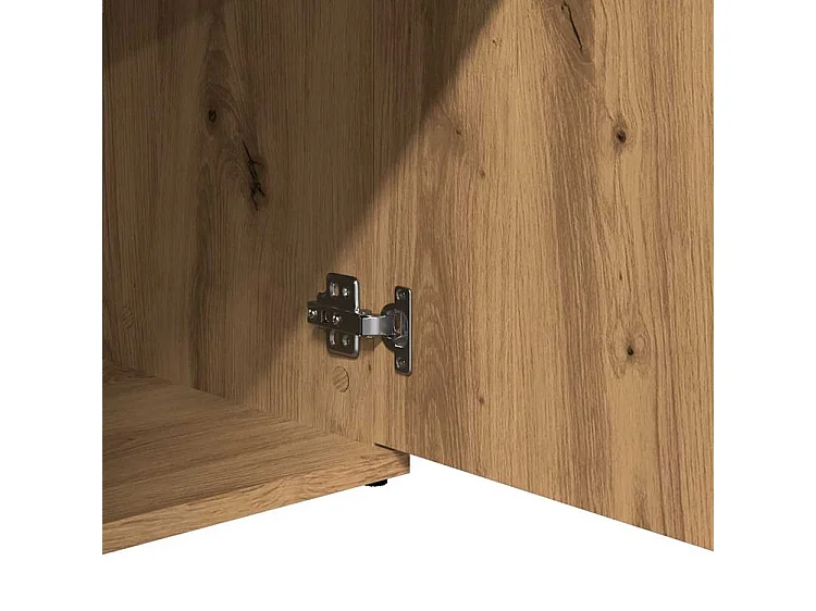 Buffet chêne artisanal 91x29,5x75 bois d'ingénierie