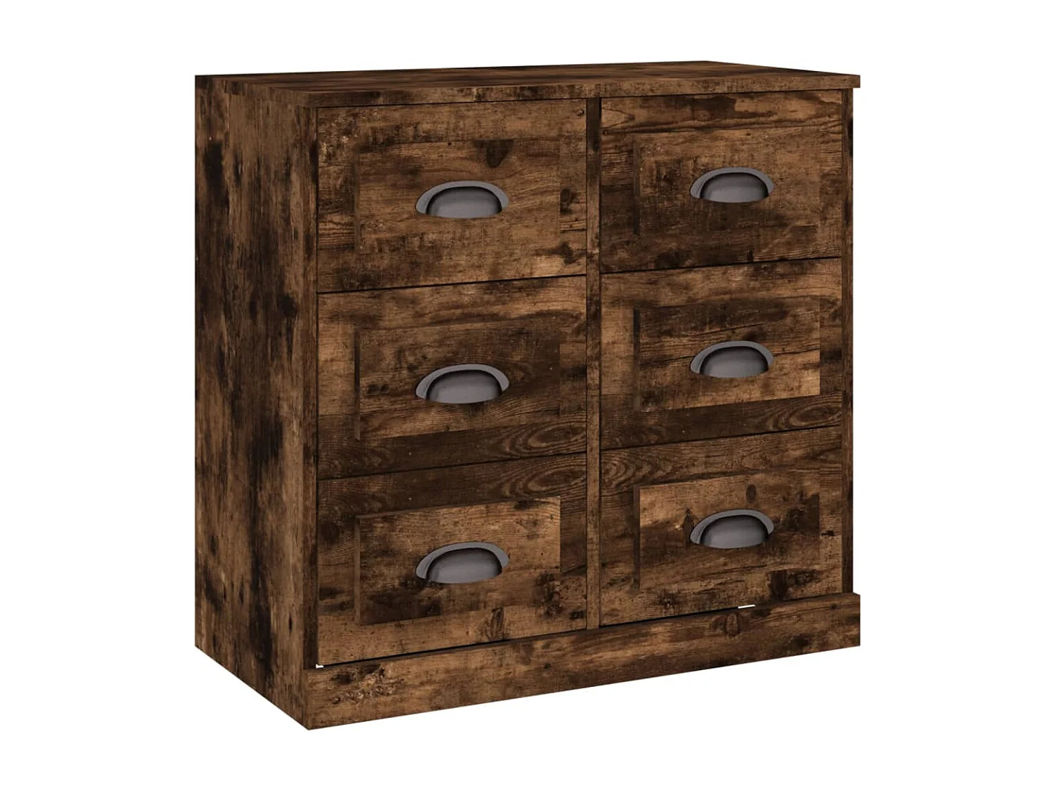 Buffet chêne fumé 70x35,5x67,5 bois d'ingénierie